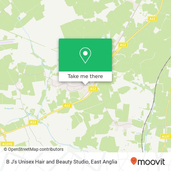 B J's Unisex Hair and Beauty Studio map