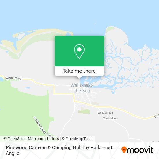 Pinewood Caravan & Camping Holiday Park map