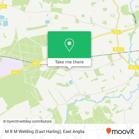 M B M Welding (East Harling) map
