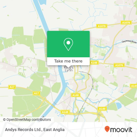 Andys Records Ltd. map