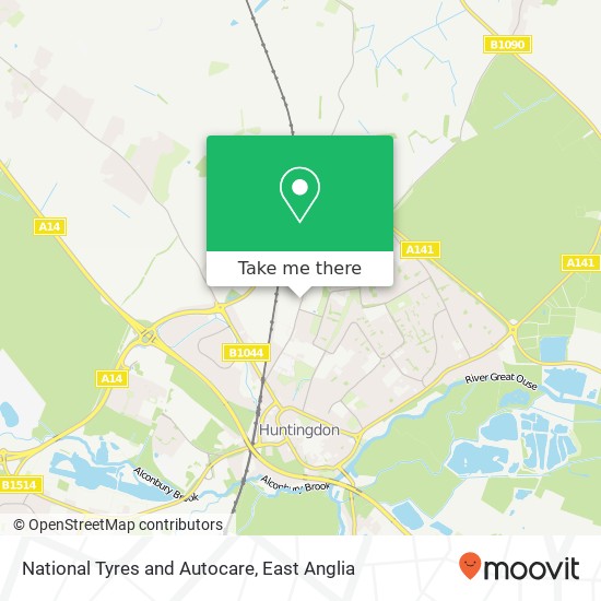 National Tyres and Autocare map