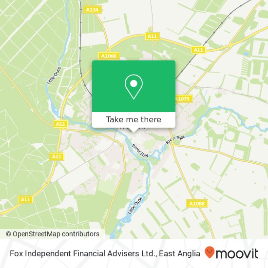 Fox Independent Financial Advisers Ltd. map