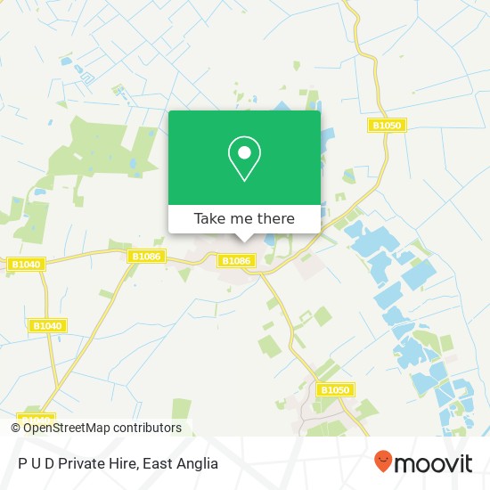 P U D Private Hire map