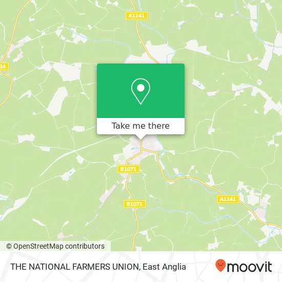 THE NATIONAL FARMERS UNION map