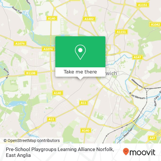 Pre-School Playgroups Learning Alliance Norfolk map
