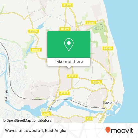 Waves of Lowestoft map
