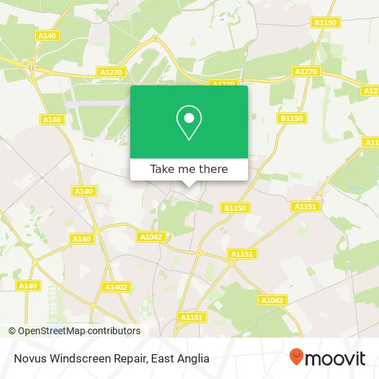 Novus Windscreen Repair map