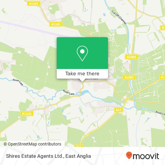 Shires Estate Agents Ltd. map