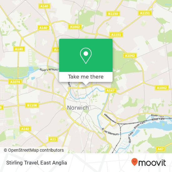 Stirling Travel map
