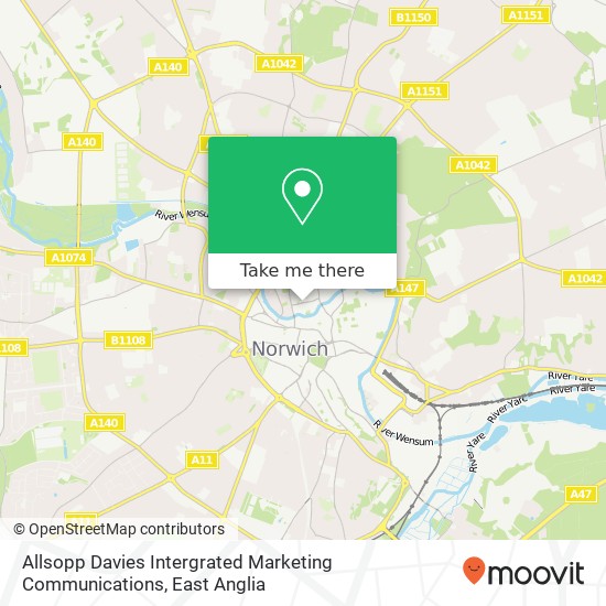 Allsopp Davies Intergrated Marketing Communications map