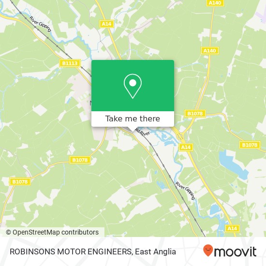 ROBINSONS MOTOR ENGINEERS map