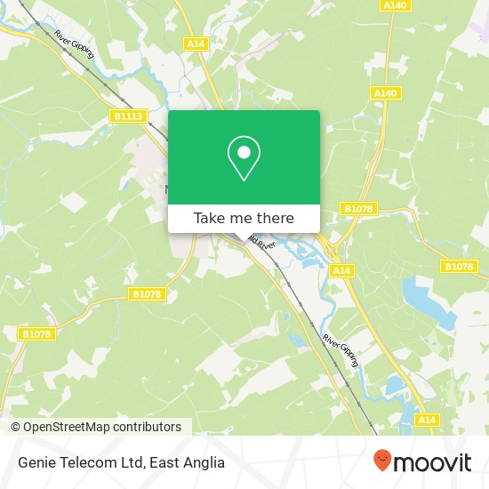 Genie Telecom Ltd map