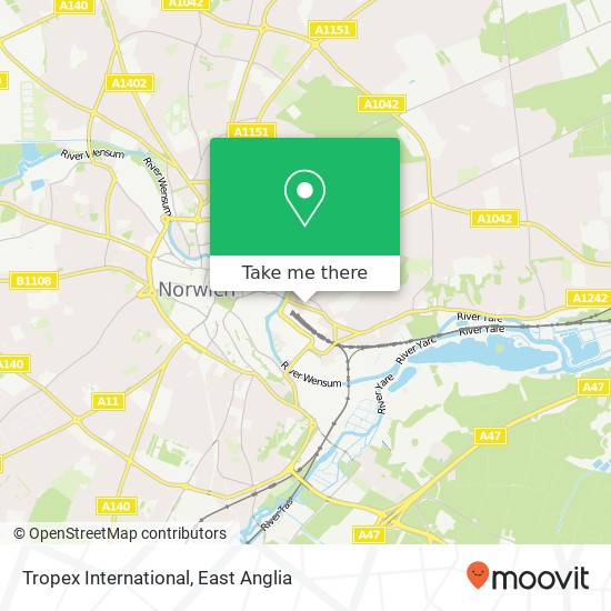 Tropex International map