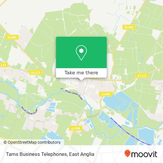 Tams Business Telephones map