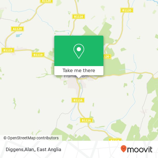 Diggens,Alan, map