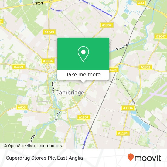 Superdrug Stores Plc map