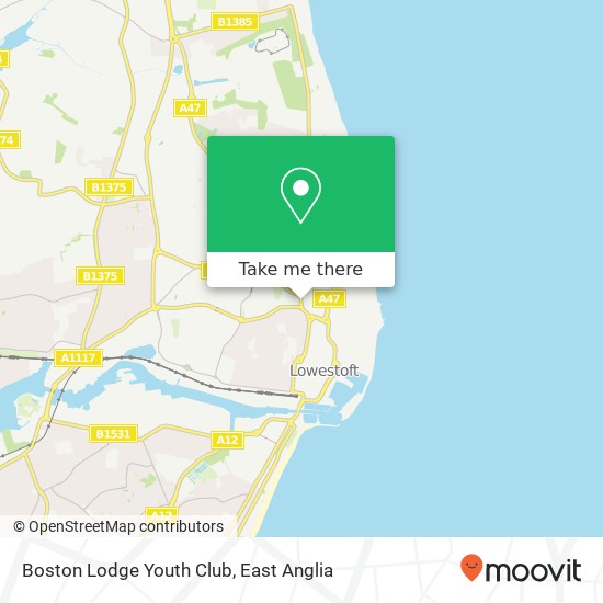 Boston Lodge Youth Club map