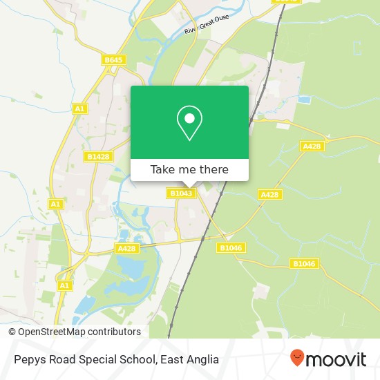 Pepys Road Special School map