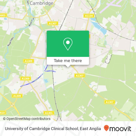 University of Cambridge Clinical School map