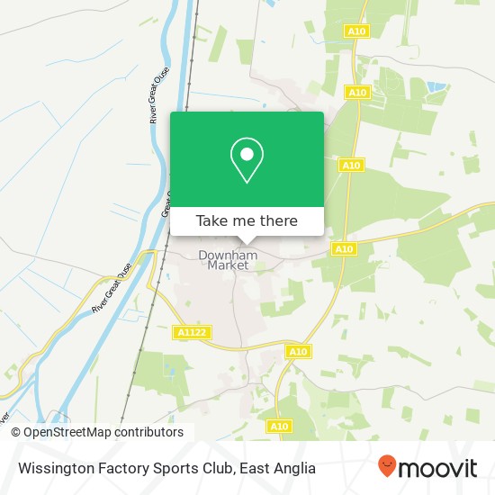 Wissington Factory Sports Club map