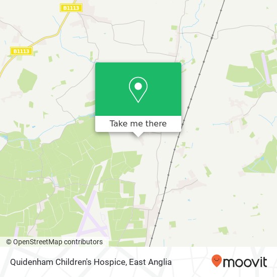 Quidenham Children's Hospice map