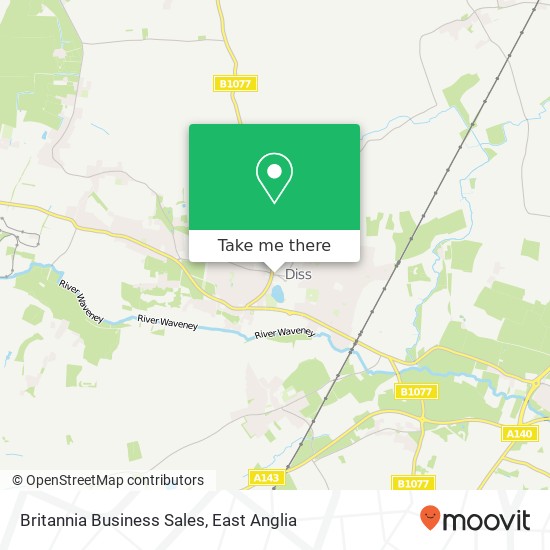 Britannia Business Sales map