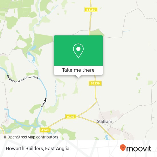 Howarth Builders map
