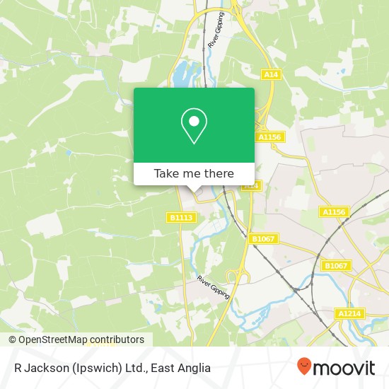 R Jackson (Ipswich) Ltd. map