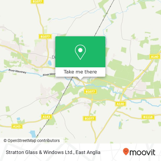 Stratton Glass & Windows Ltd. map