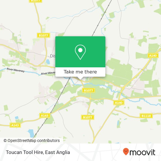 Toucan Tool Hire map