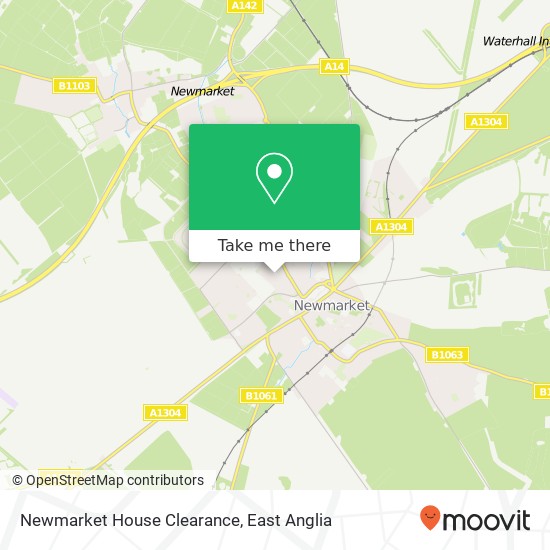 Newmarket House Clearance map