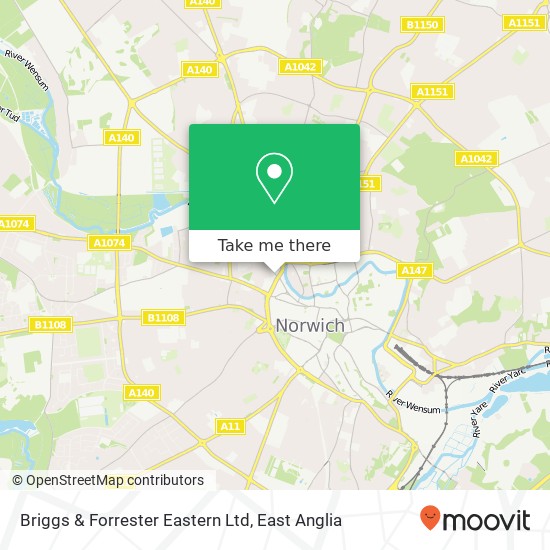 Briggs & Forrester Eastern Ltd map