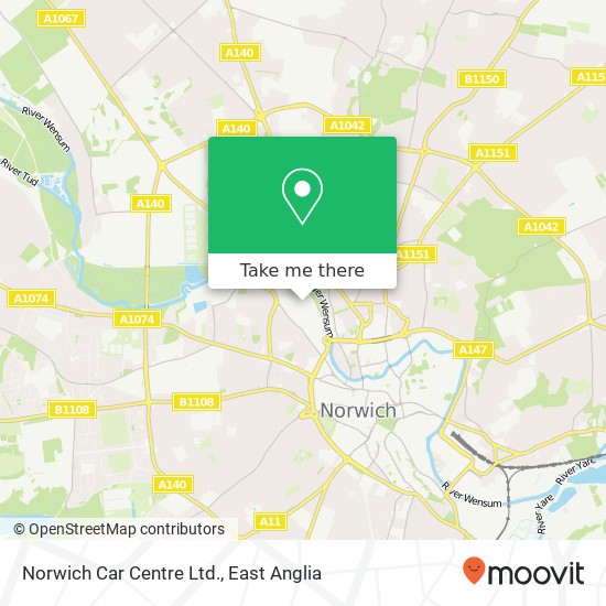 Norwich Car Centre Ltd. map