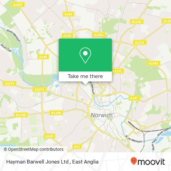Hayman Barwell Jones Ltd. map