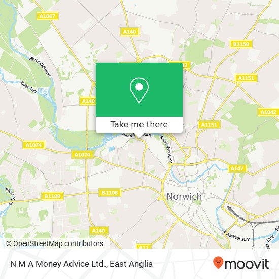 N M A Money Advice Ltd. map