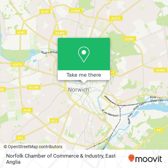 Norfolk Chamber of Commerce & Industry map