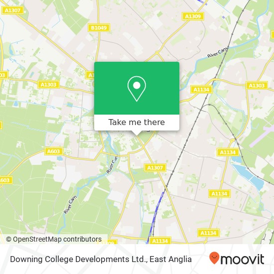 Downing College Developments Ltd. map