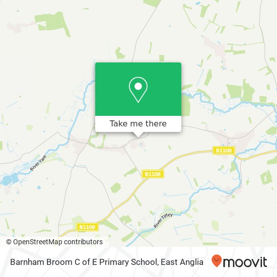 Barnham Broom C of E Primary School map