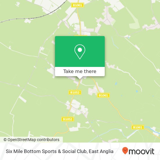 Six Mile Bottom Sports & Social Club map