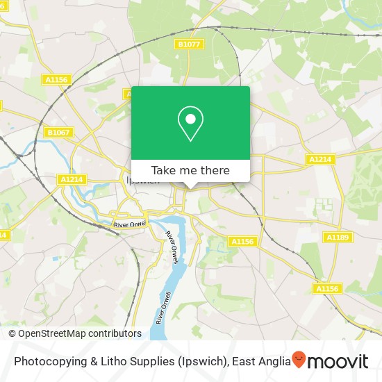 Photocopying & Litho Supplies (Ipswich) map