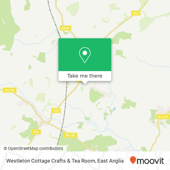 Westleton Cottage Crafts & Tea Room map