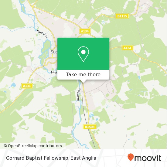 Cornard Baptist Fellowship map