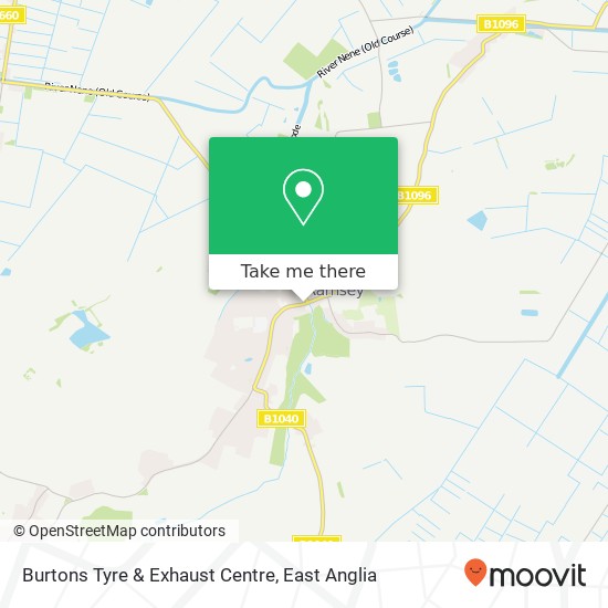 Burtons Tyre & Exhaust Centre map