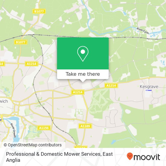 Professional & Domestic Mower Services map