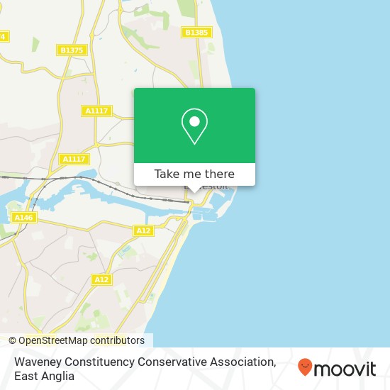 Waveney Constituency Conservative Association map