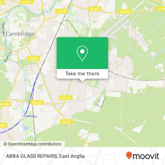 ABBA GLASS REPAIRS map
