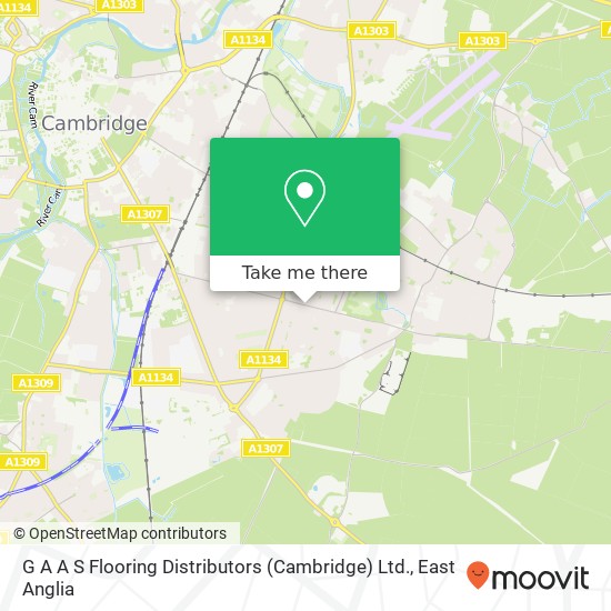 G A A S Flooring Distributors (Cambridge) Ltd. map