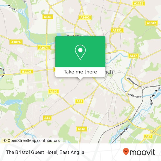 The Bristol Guest Hotel map
