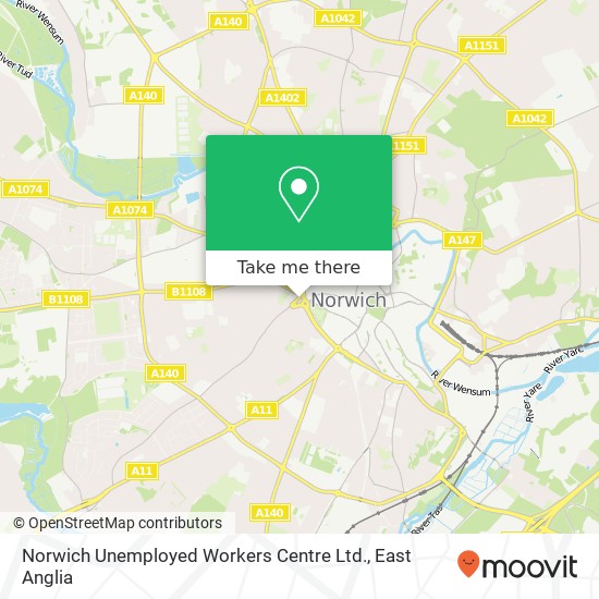 Norwich Unemployed Workers Centre Ltd. map