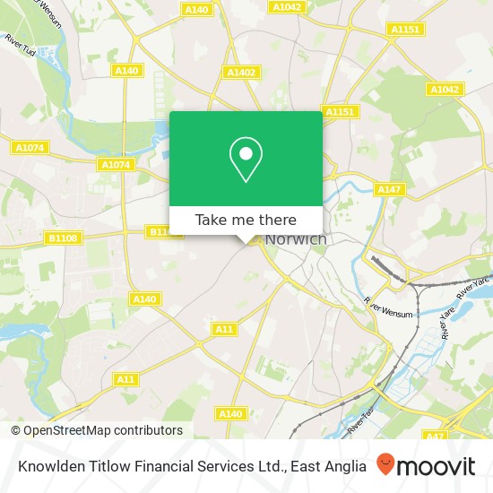 Knowlden Titlow Financial Services Ltd. map